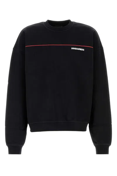 Dsquared2 Black Cotton Sweatshirt