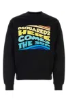 Dsquared2 Logo-print Cotton Sweatshirt In Black