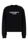 Dsquared2 Black Cotton Sweatshirt In 962