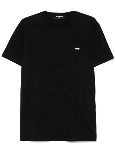 DSQUARED2 BLACK COTTON T-SHIRT
