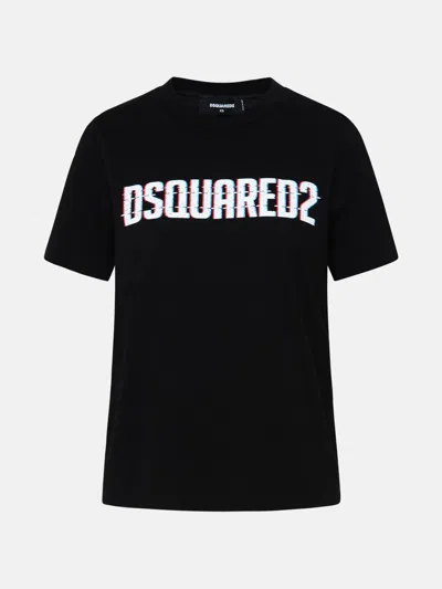 Dsquared2 Black Cotton T-shirt