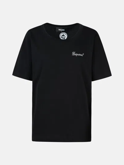 Dsquared2 Black Cotton T-shirt