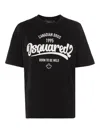 Dsquared2 Logo Printed Crewneck T-shirt In Black