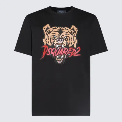 Dsquared2 Black Cotton T-shirt