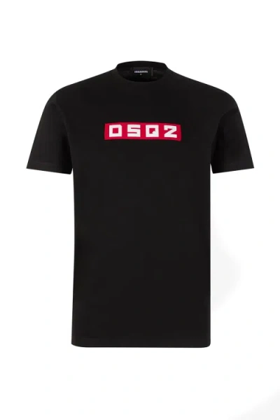 DSQUARED2 DSQUARED2 BLACK COTTON T-SHIRT