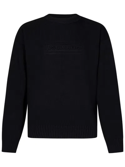 Dsquared2 Dsquared Men Wool Jersey. In Black