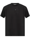 Dsquared2 Logo-appliquéd Cotton T-shirt In Black