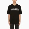 DSQUARED2 BLACK CREW-NECK T-SHIRT WITH LOGO