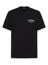 Dsquared2 Black Crew Neck T-shirt With Logo Print In Black