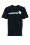 Dsquared2 Cotton Crew Neck T-shirt With Short Sleeves In Blue