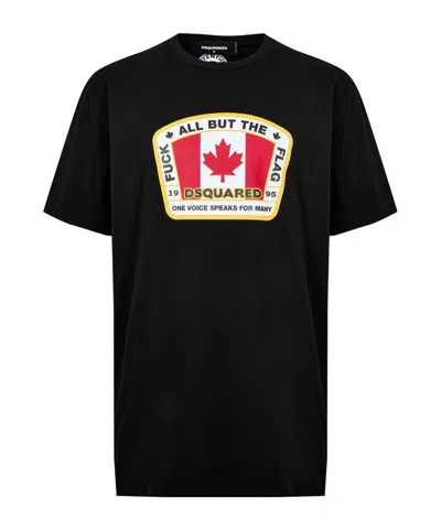 Dsquared2 Black Crewneck Shortsleeve