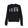 Dsquared2 Icon-print Crew Neck Sweatshirt In Black