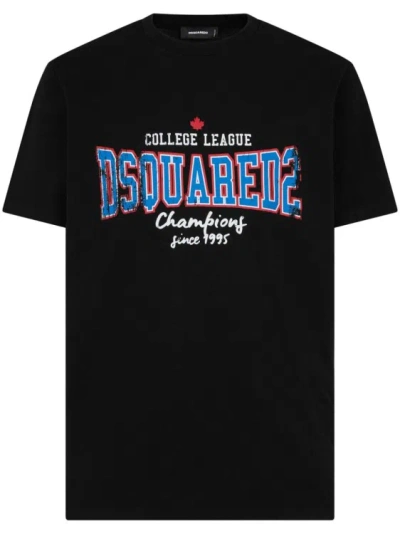 Dsquared2 Black Crewneck T-shirt