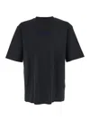 Dsquared2 Men Black Crewneck T-shirt With Logo Lettering On The Front In Cotton Man In Black