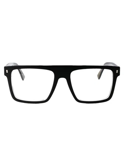 DSQUARED2 DSQUARED2 BLACK CRYSTAL ACETATE GLASSES