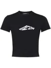 Dsquared2 Signature Icon Cropped T-shirt In Black