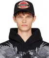 Dsquared2 Black D2 Patch Baseball Cap