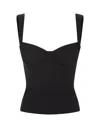 Dsquared2 Corset-style Logo-plaque Top In Black