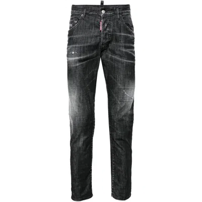 DSQUARED2 DSQUARED2 BLACK DENIM - SLIM-FIT JEANS MEN