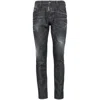Dsquared2 Comfortable Cotton Blend Trousers In Black