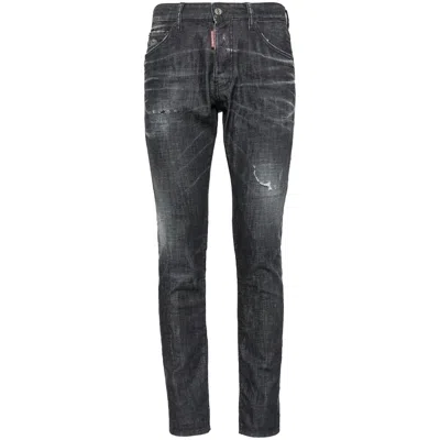 DSQUARED2 DSQUARED2 BLACK DENIM - SLIM-FIT JEANS MEN