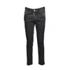 Dsquared2 Cool Girl Low-rise Cropped Jeans In Black