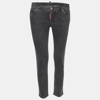 Pre-owned Dsquared2 Black Denim Low Waist Jeans S/waist 30"