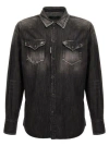 Dsquared2 Black Denim Western Shirt