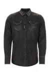 Dsquared2 Dsquared Black Denim Western Shirt In Black