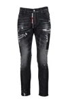 Dsquared2 Pioner Wash Skater Jeans In Black
