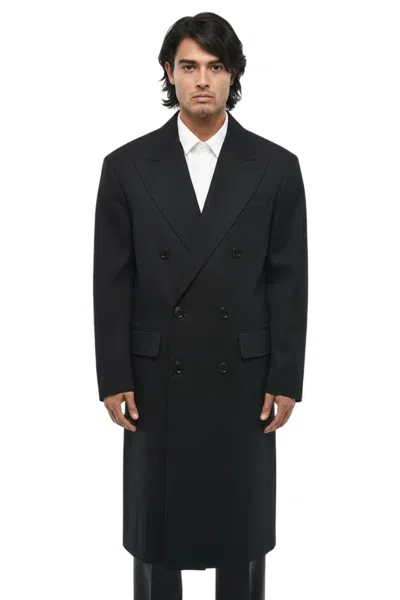 Dsquared2 Black Double Breasted Coat