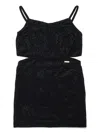 Dsquared2 Evening Dress With Rhinestones In Black