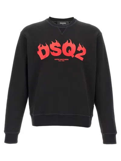 DSQUARED2 BLACK DSQ2 SWEATSHIRT