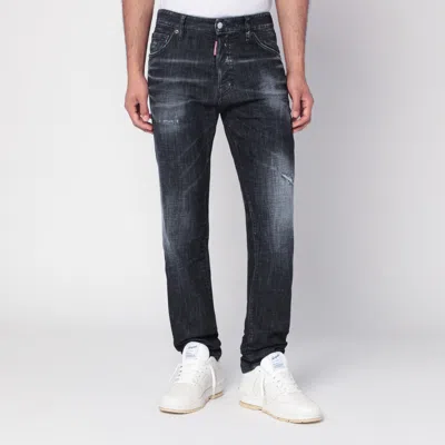 Dsquared2 Black Easy Wash 642 Jeans In Blue