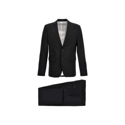 DSQUARED2 BLACK ELASTANE TWO-PIECE SUIT