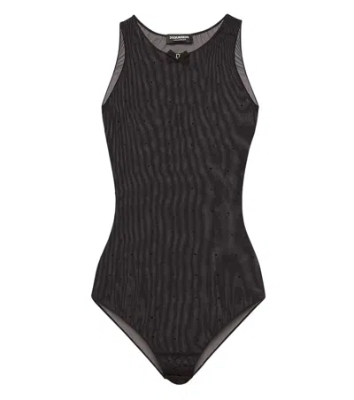Dsquared2 Black Embellished Swimwear
