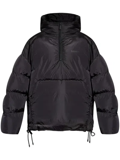 DSQUARED2 BLACK EMBROIDERED LOGO JACKET