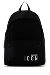 Dsquared2 Be Icon Black Backpack In Blackwhite