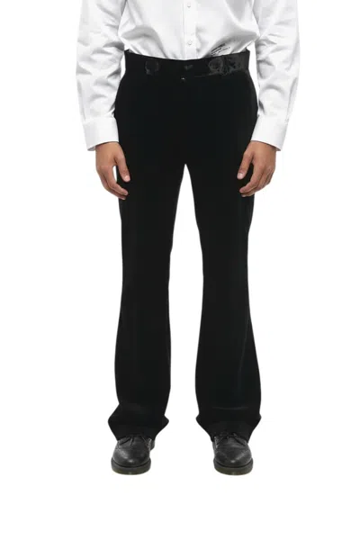 Dsquared2 Black Flat Front Pants