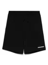 Dsquared2 Rubberised-logo Shorts In Black