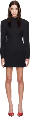 Dsquared2 Black Flipside Blazer Minidress In 900