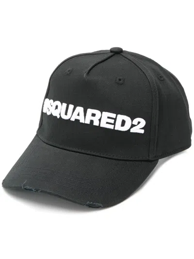 Dsquared2 Black Gabardine Baseball Cap