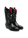 Dsquared2 Leather Boots In Black