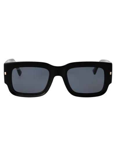Dsquared2 Black Gold Acetate Sunglasses In Brown