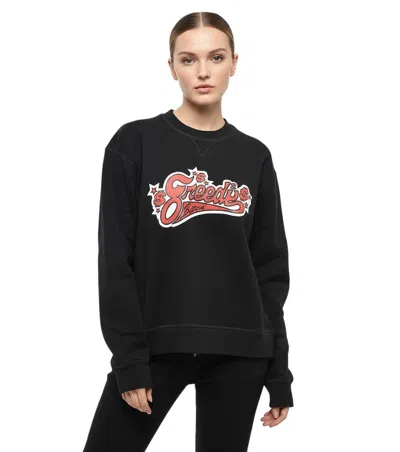 Dsquared2 Black Graphic Crew Neck Sweatshirt