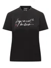 Dsquared2 Black Graphic Crew Neck T-shirt In Black