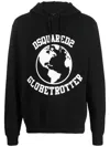 Dsquared2 Dsquared Men Globetrotter Sweatshirt In Black