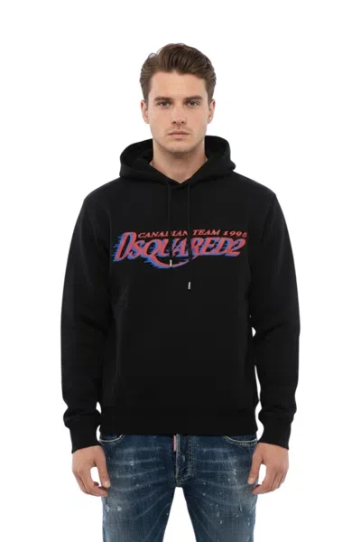 Dsquared2 Black Graphic Logo Hoodie
