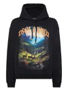Dsquared2 Scenic Mountain Landscape Hoodie With Drawstring Detail In Black
