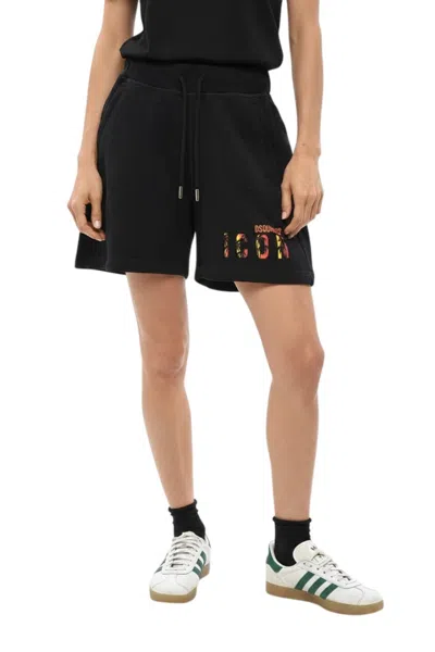 Dsquared2 Icon Sunset Logo-print Shorts In Blue